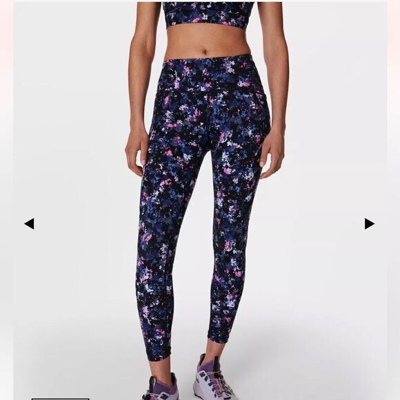 EXCELLENT CONDITION SWEATY BETTY POWER 7/8 GYM LEGGINGS SIZE SMALL - Picture 1 of 10